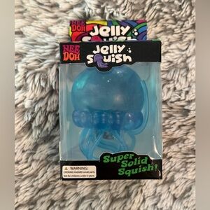 Jelly Squish Super Solid Squish Blue Jellyfish Toy
